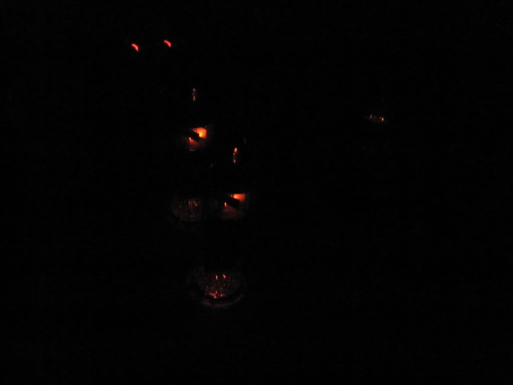 Hammond tubes glowing in the dark